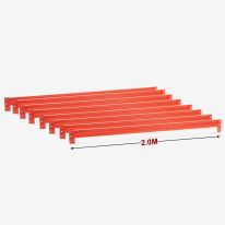 2.00m Length Set of 8 Orange Beams (4 bays)