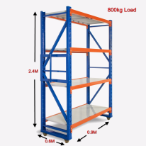 Heavy Duty Mobile Shelving 2400H x 900W x 600D