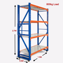 Heavy Duty Mobile Shelving 2700H x 1500W x 600D