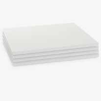 0.90m x 0.30m Shelves White Set of 4 (4 bays)
