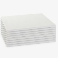 1.20m x 0.60m Shelves White Set of 8 (4 bays)